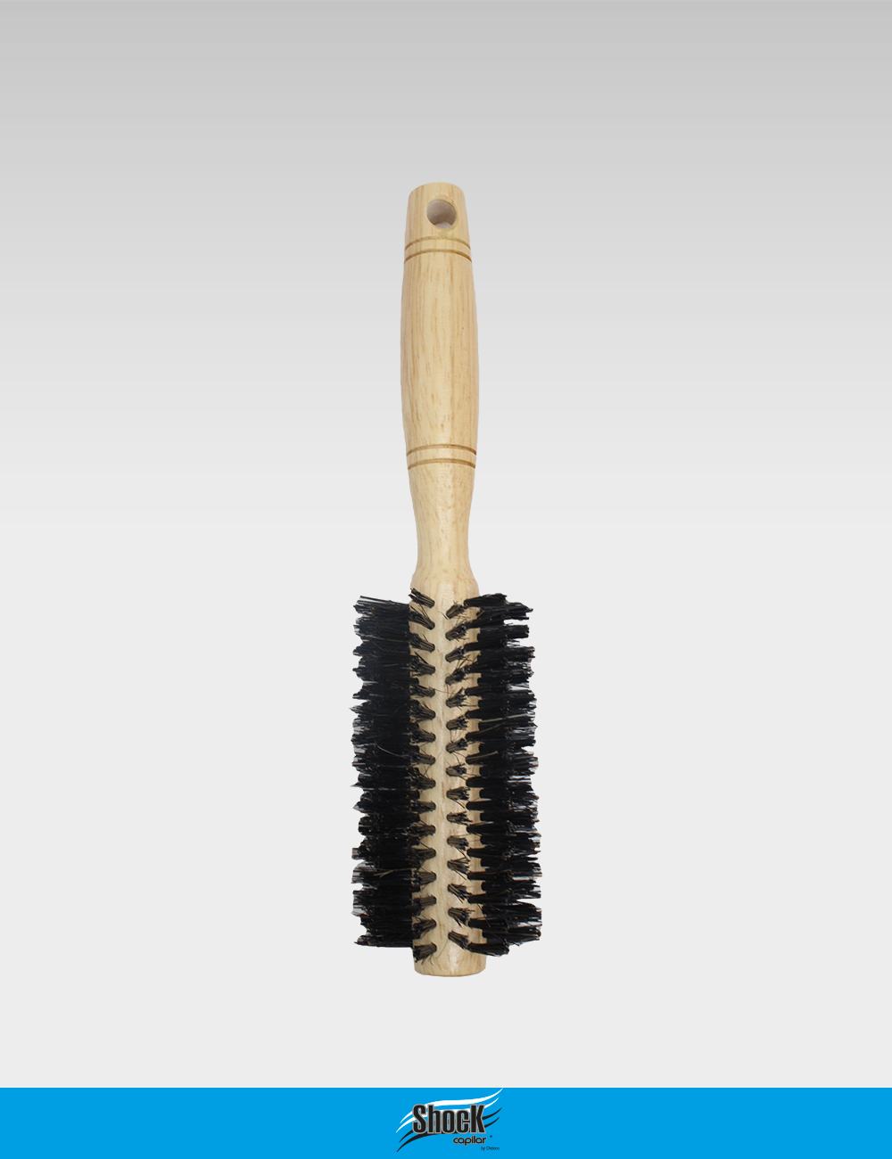 Cepillo de pelo con cerdas de madera | Longitud 10.25 pulgadas de ancho 3.5  pulgadas | Cepillo de pelo grande con mango de madera natural ecológico